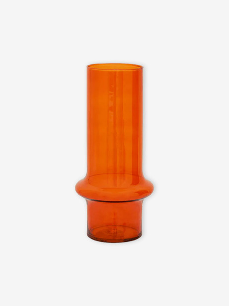 RECYCLED GLASS VASE -  Orange , Home design Bensimon