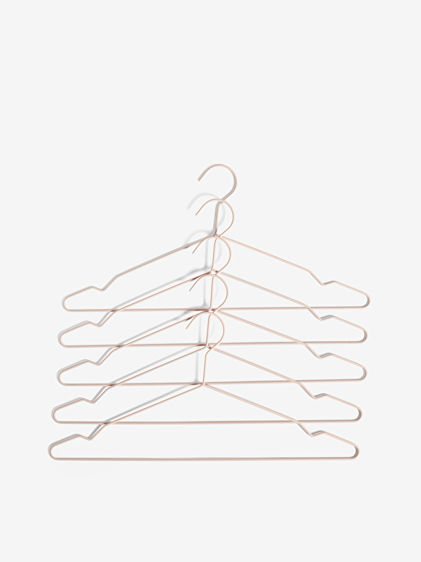 SET OF 5 PEACH HANGERS - Peach , Home design Bensimon
