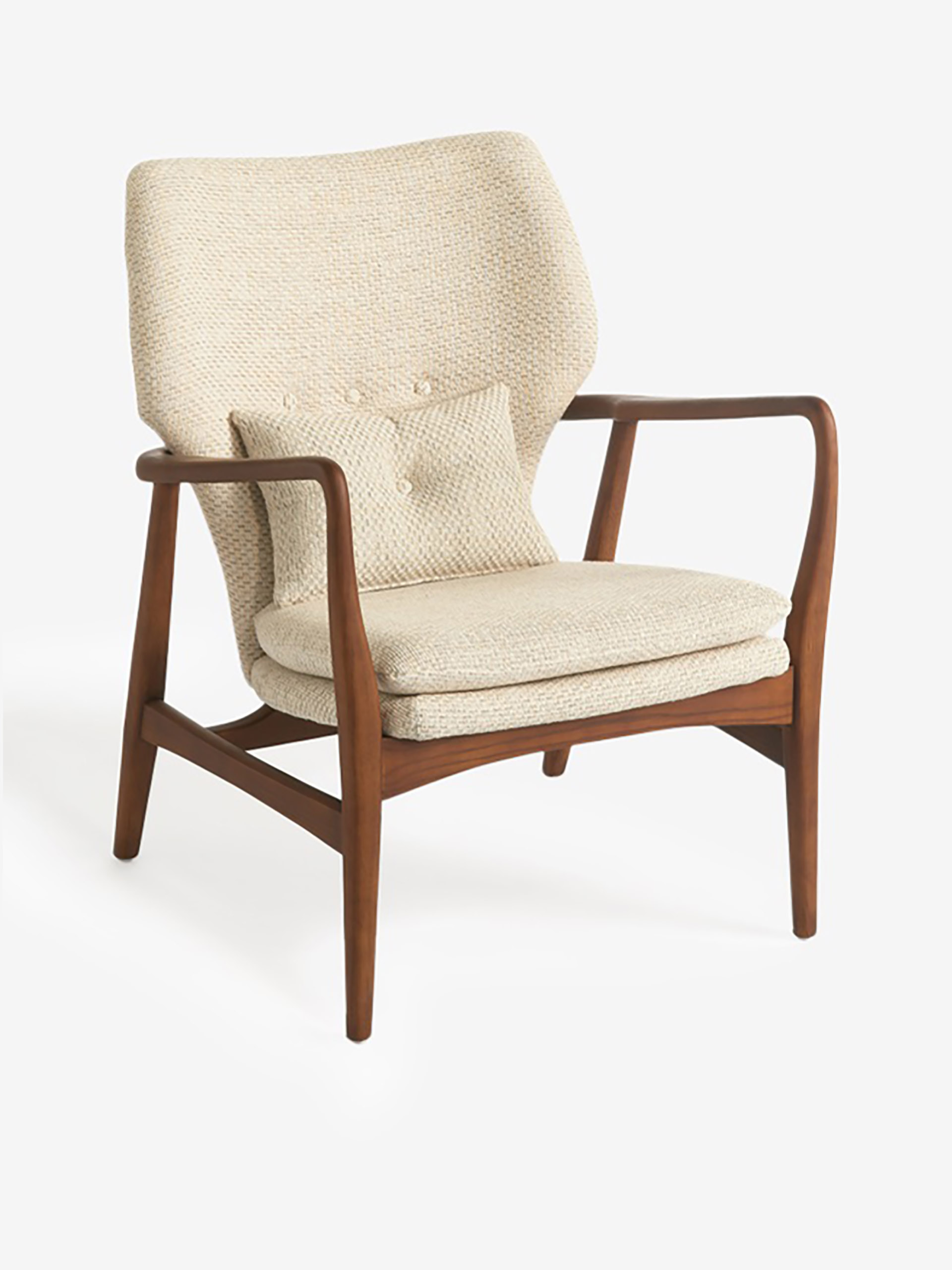 PEGGY ARMCHAIR FLECKED ECRU -  Ecru , Home design Bensimon