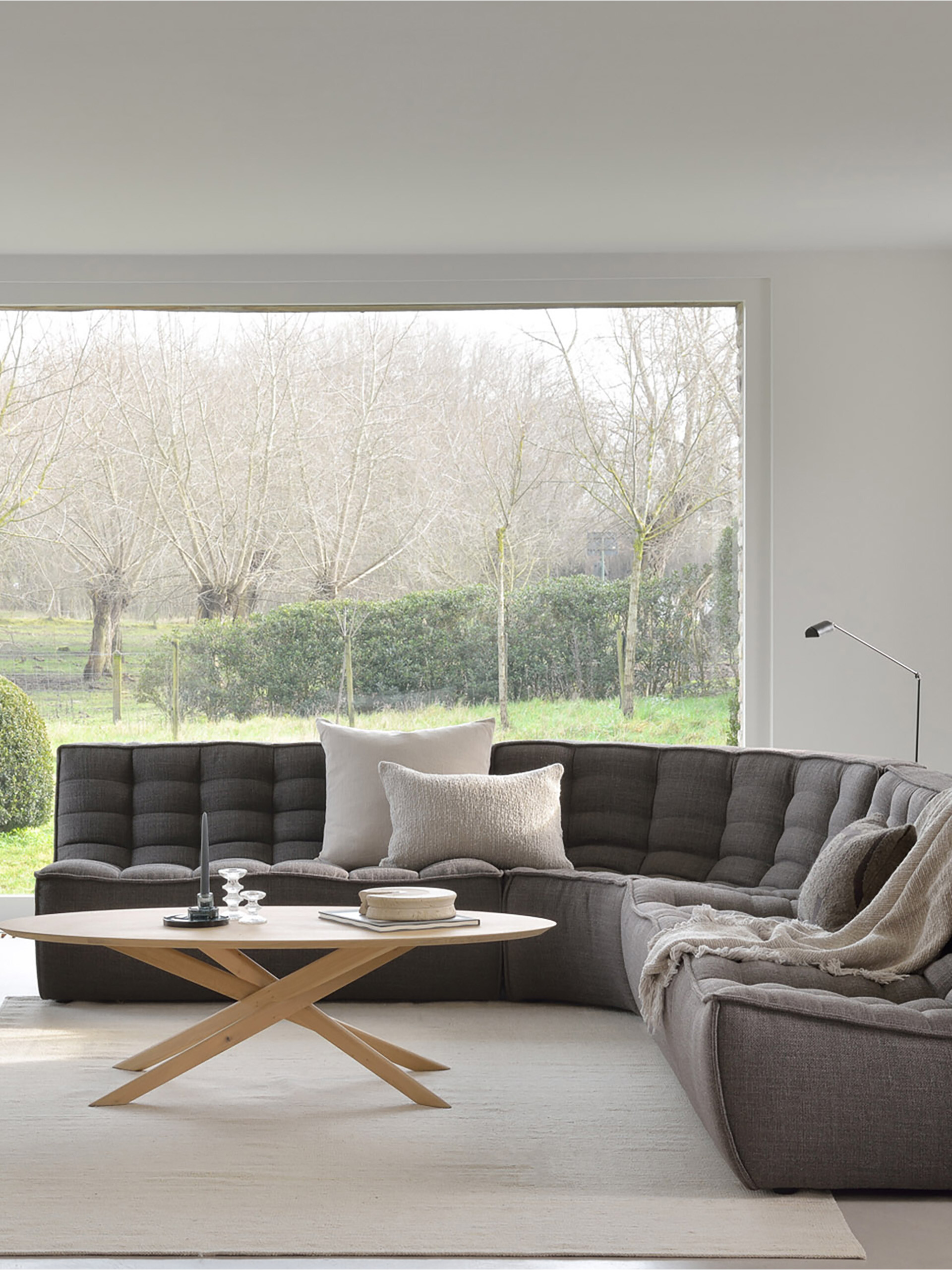 N701 SOFA 2 SEATER -  Grey , Home design Bensimon