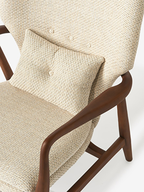 PEGGY ARMCHAIR FLECKED ECRU -  Ecru , Home design Bensimon