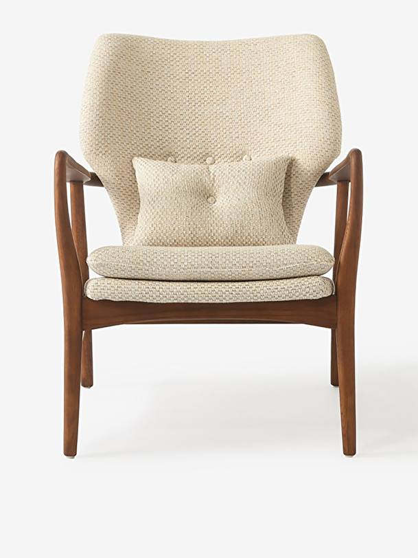 PEGGY ARMCHAIR FLECKED ECRU -  Ecru , Home design Bensimon