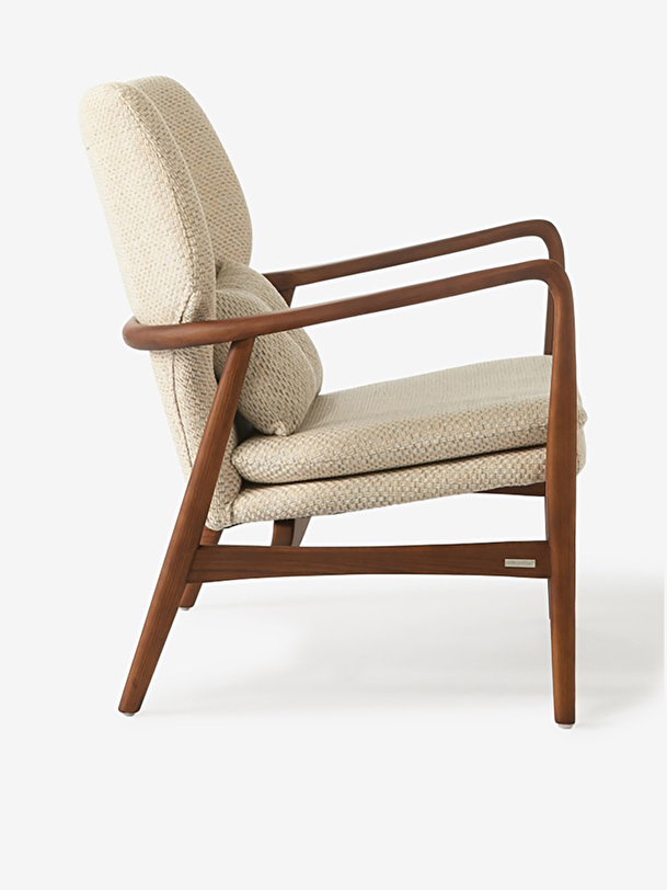 PEGGY ARMCHAIR FLECKED ECRU -  Ecru , Home design Bensimon