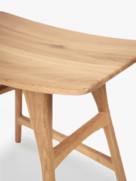 OAK OSSO STOOL - H48 CM -  Natural , Home design Bensimon 