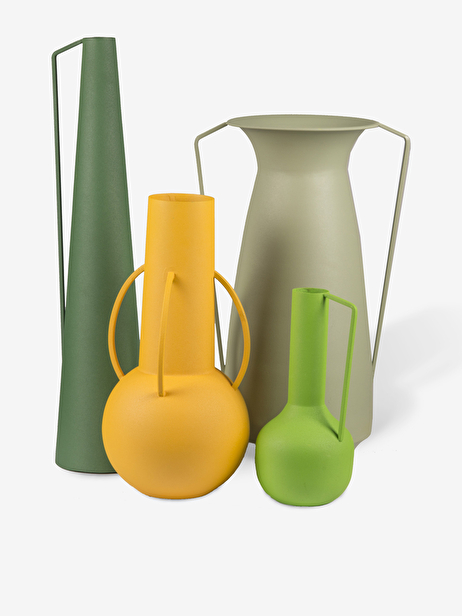 VASE HANDLE L -  Light olive , Home design Bensimon
