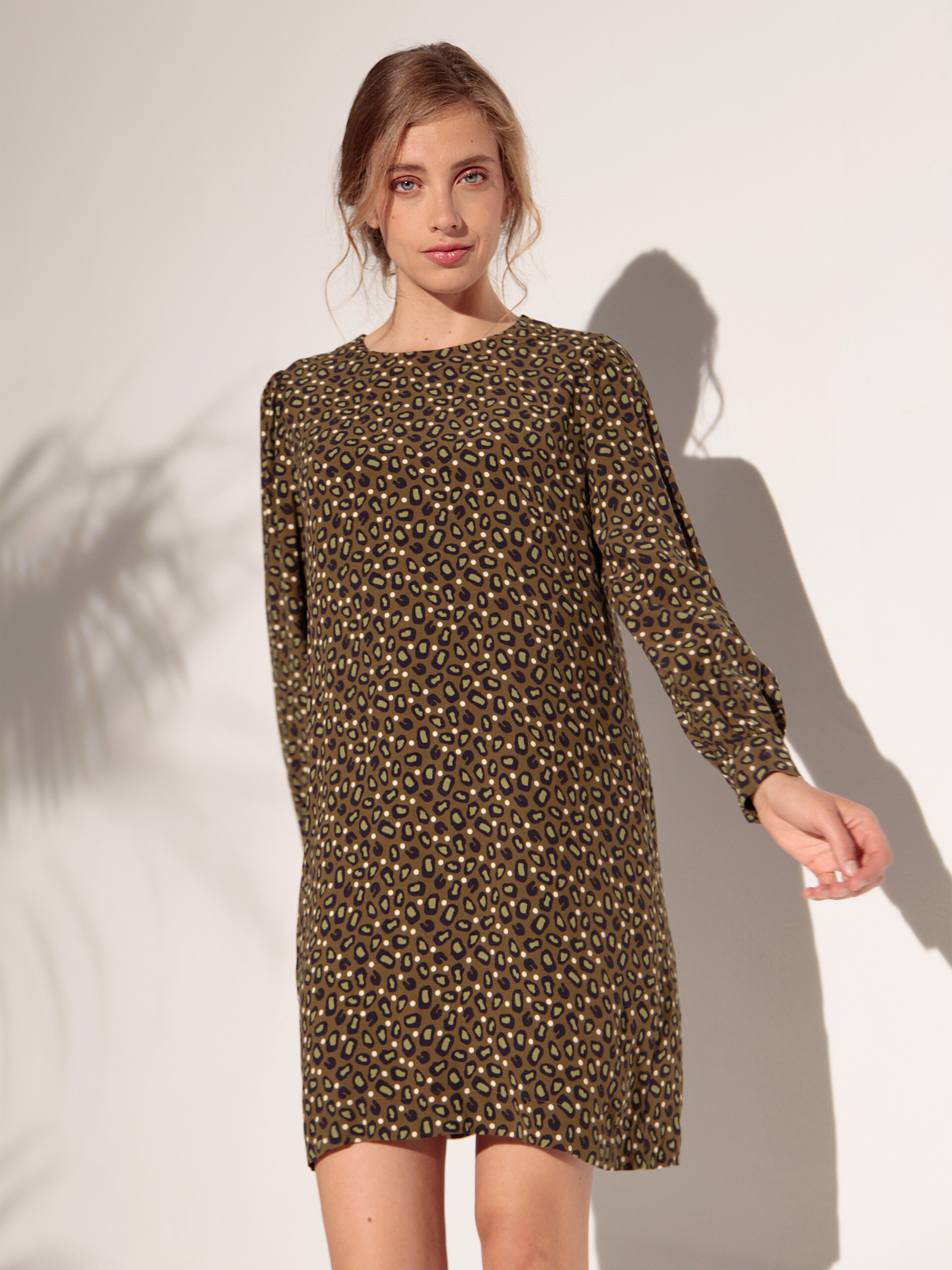 GODRINE DRESS -  Dotted leopard , Ready-to-wear Bensimon