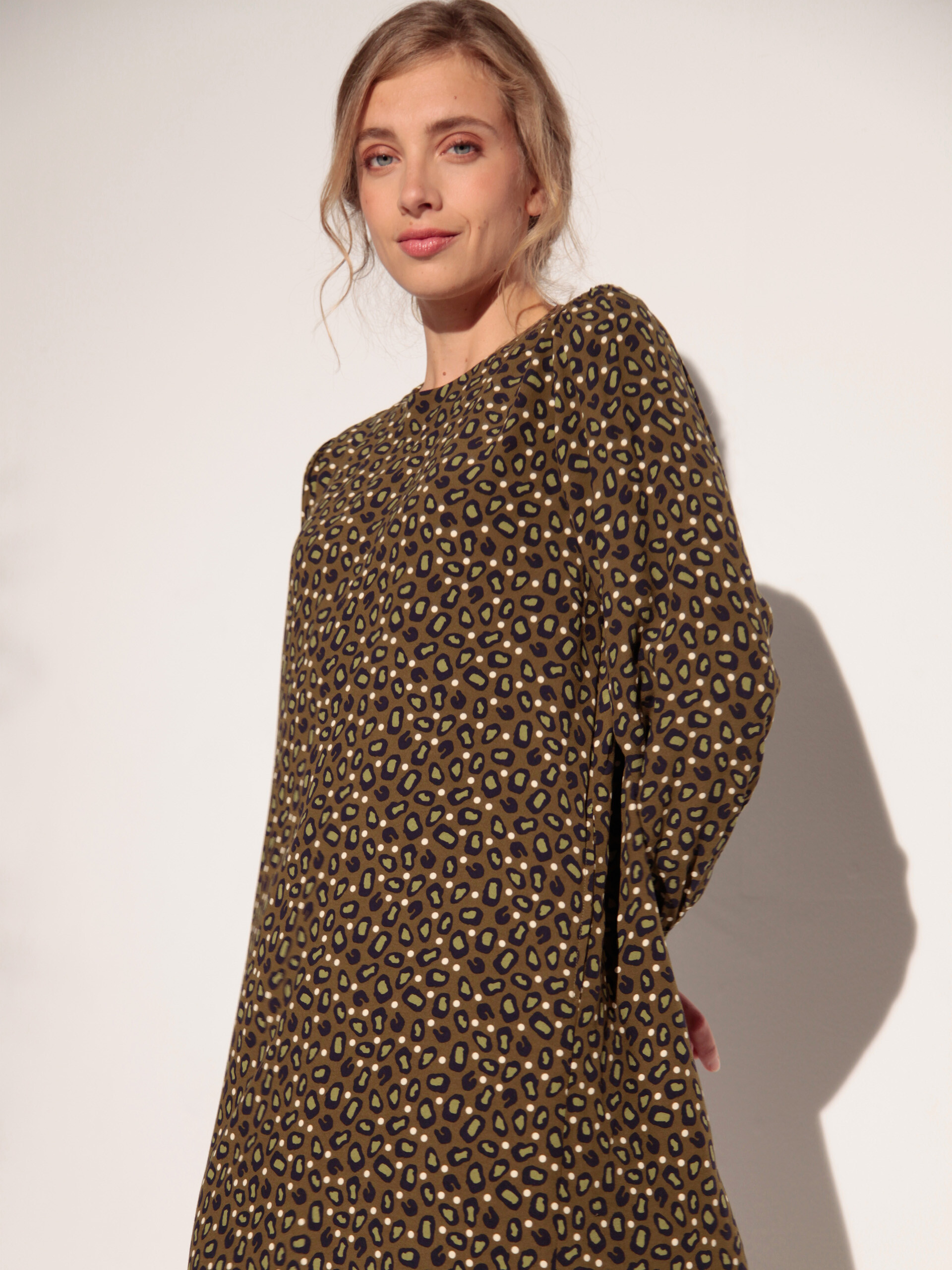 GODRINE DRESS -  Dotted leopard , Ready-to-wear Bensimon