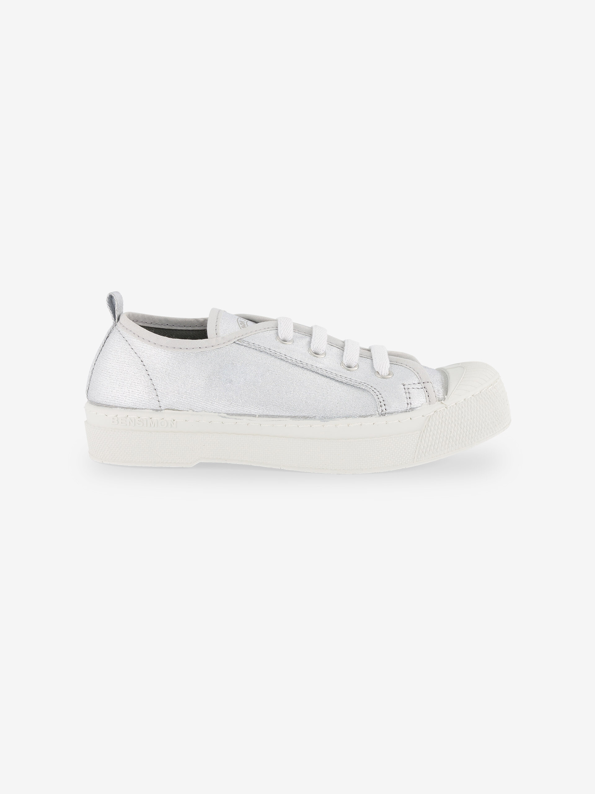 STELLA B79 SHINY CANVAS -  Silver , Tennis & Shoes Bensimon