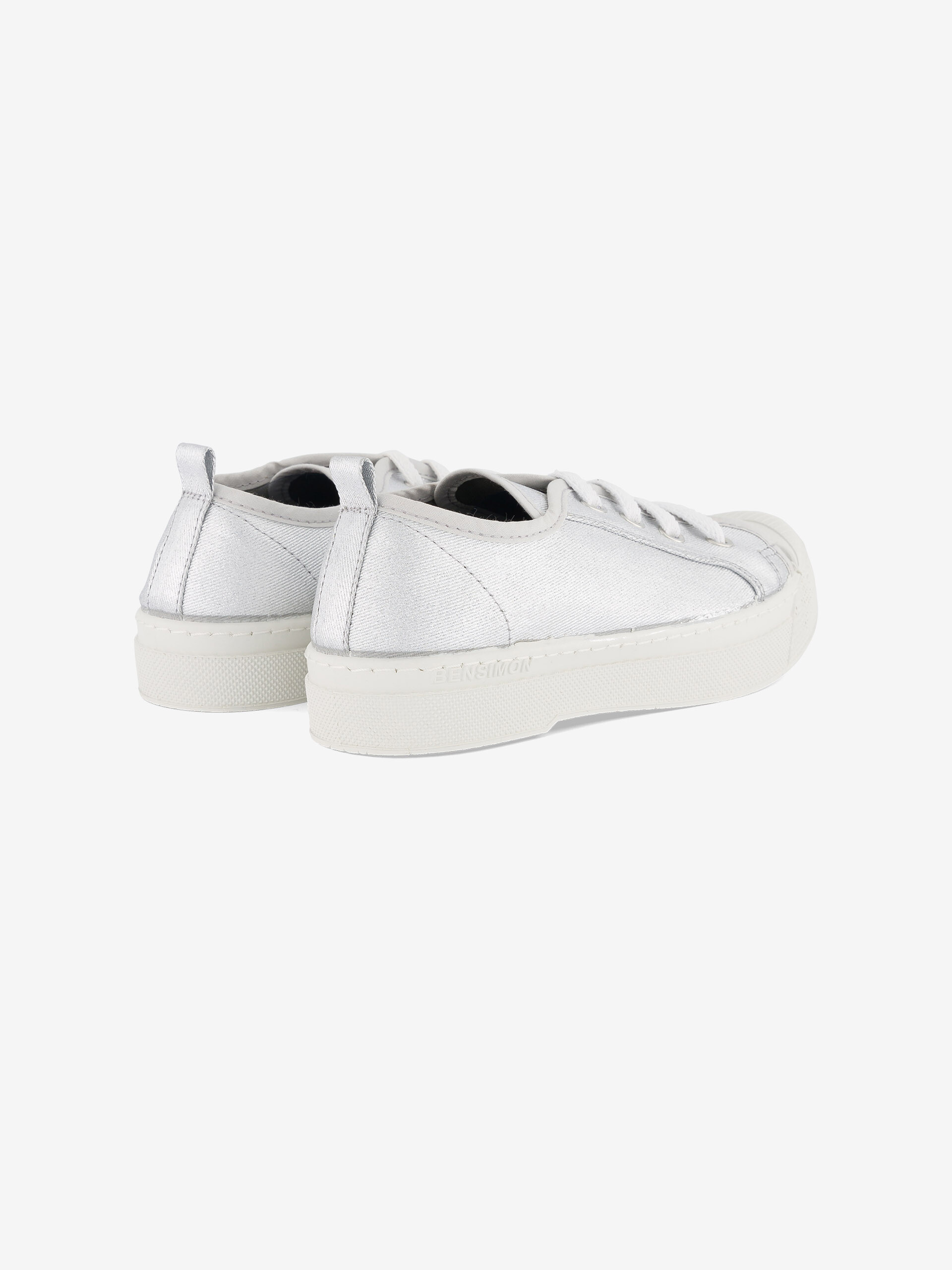 STELLA B79 SHINY CANVAS -  Silver , Tennis & Shoes Bensimon