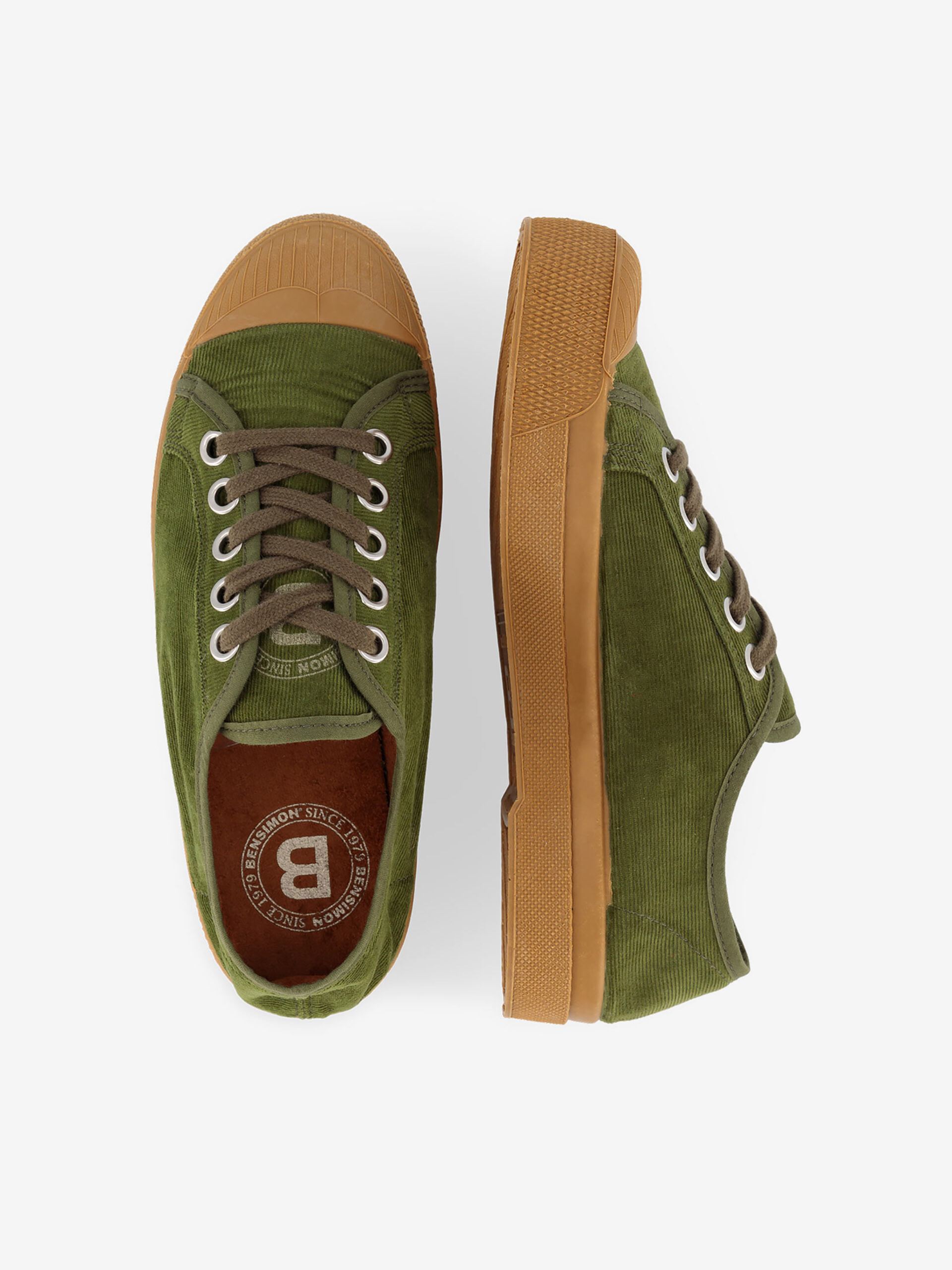 ROMY B79 BABY CORDUROY -  Olive , Tennis & Shoes Bensimon