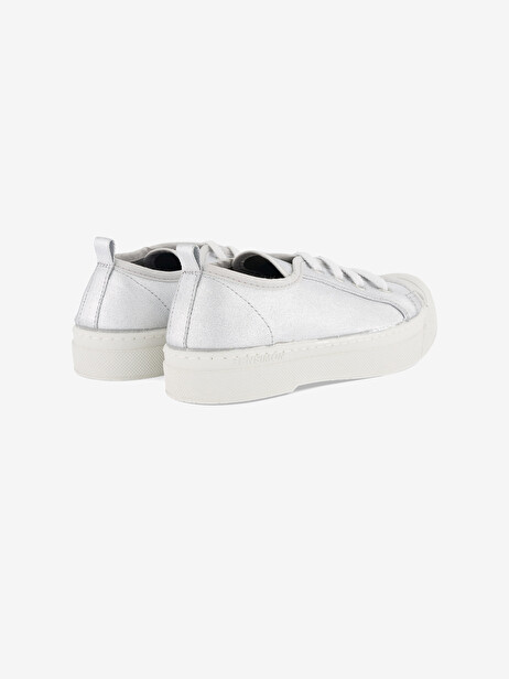 STELLA B79 SHINY CANVAS -  Silver , Tennis & Shoes Bensimon