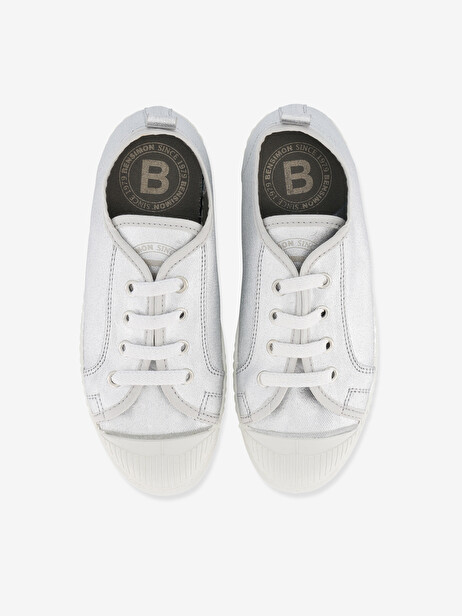 STELLA B79 SHINY CANVAS -  Silver , Tennis & Shoes Bensimon