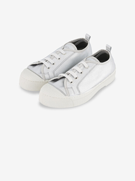 STELLA B79 SHINY CANVAS -  Silver , Tennis & Shoes Bensimon