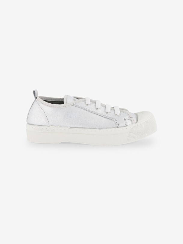 STELLA B79 SHINY CANVAS -  Silver , Tennis & Shoes Bensimon