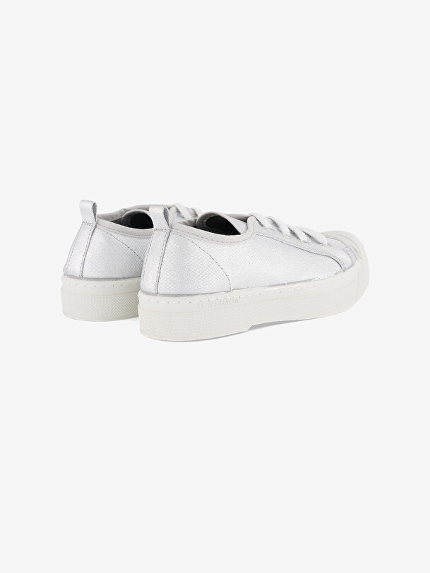 STELLA B79 SHINY CANVAS -  Silver , Tennis & Shoes Bensimon