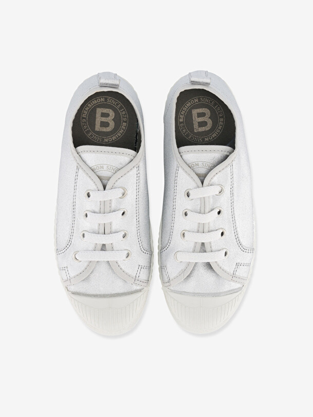 STELLA B79 SHINY CANVAS -  Silver , Tennis & Shoes Bensimon