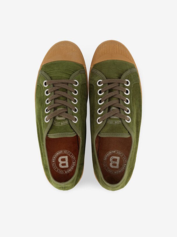 ROMY B79 BABY CORDUROY -  Olive , Tennis & Shoes Bensimon