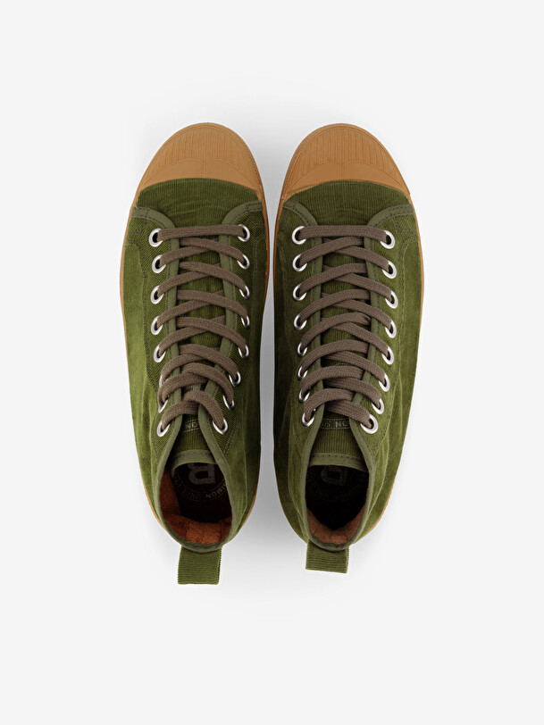 STELLA B79 BABY CORDUROY -  Olive , Tennis & Shoes Bensimon