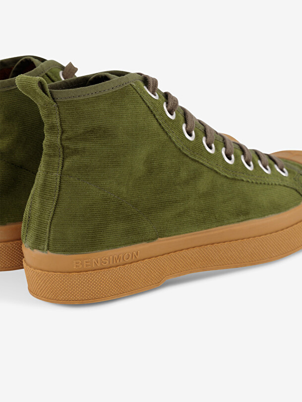 STELLA B79 BABY CORDUROY -  Olive , Tennis & Shoes Bensimon