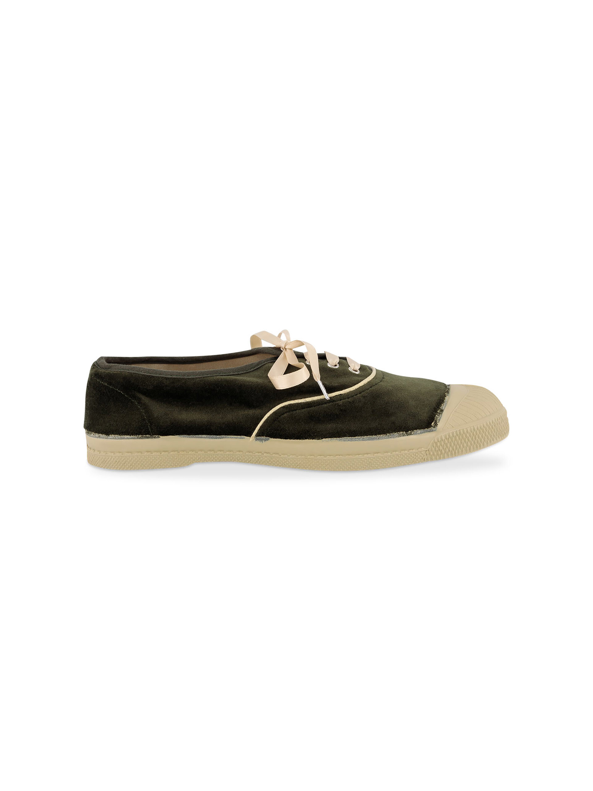TENNIS VELOURS FEMME - Khaki , Tennis & Shoes Bensimon