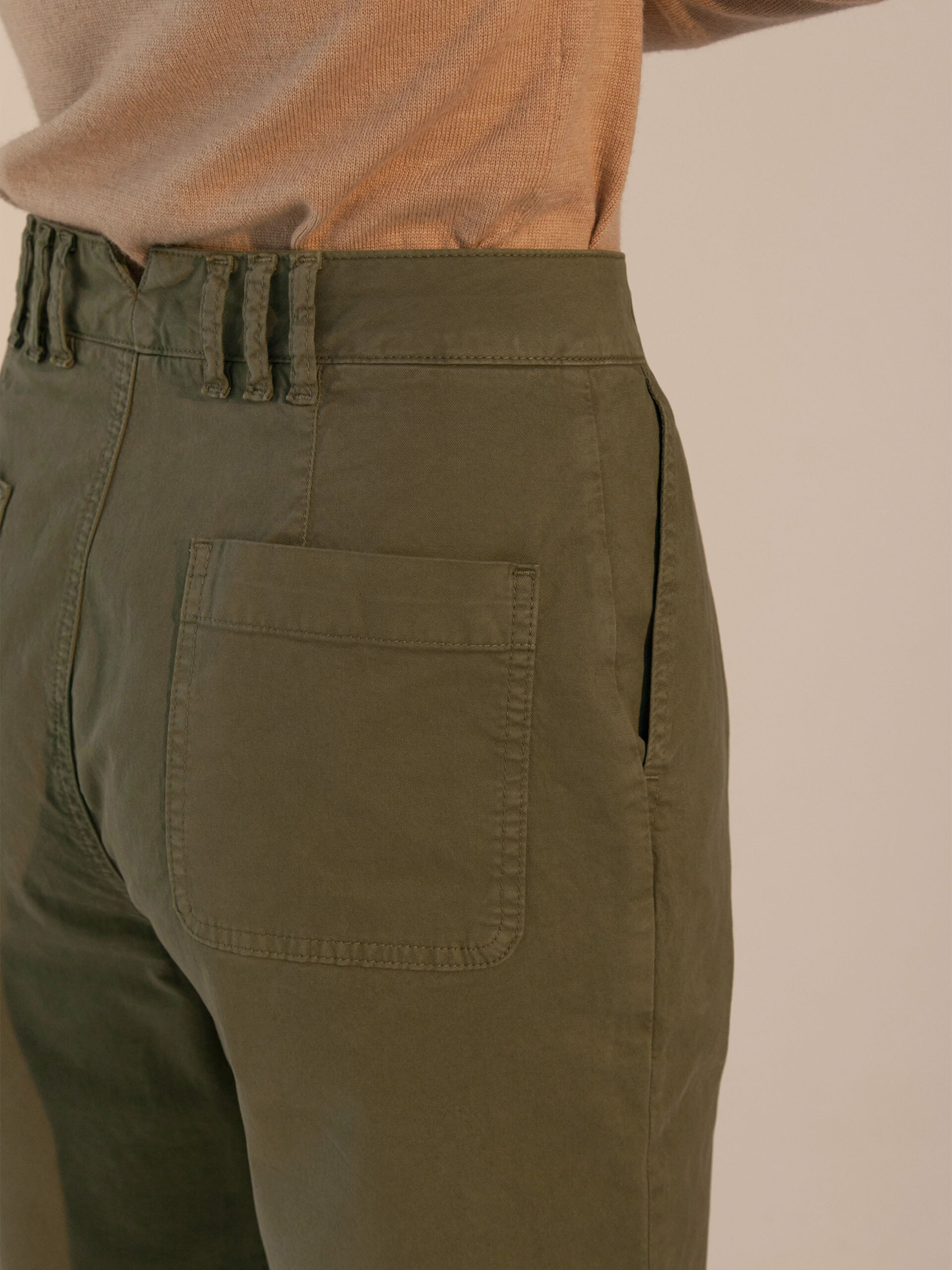 PANTALON GILOU -  Khaki , Ready-to-wear Bensimon