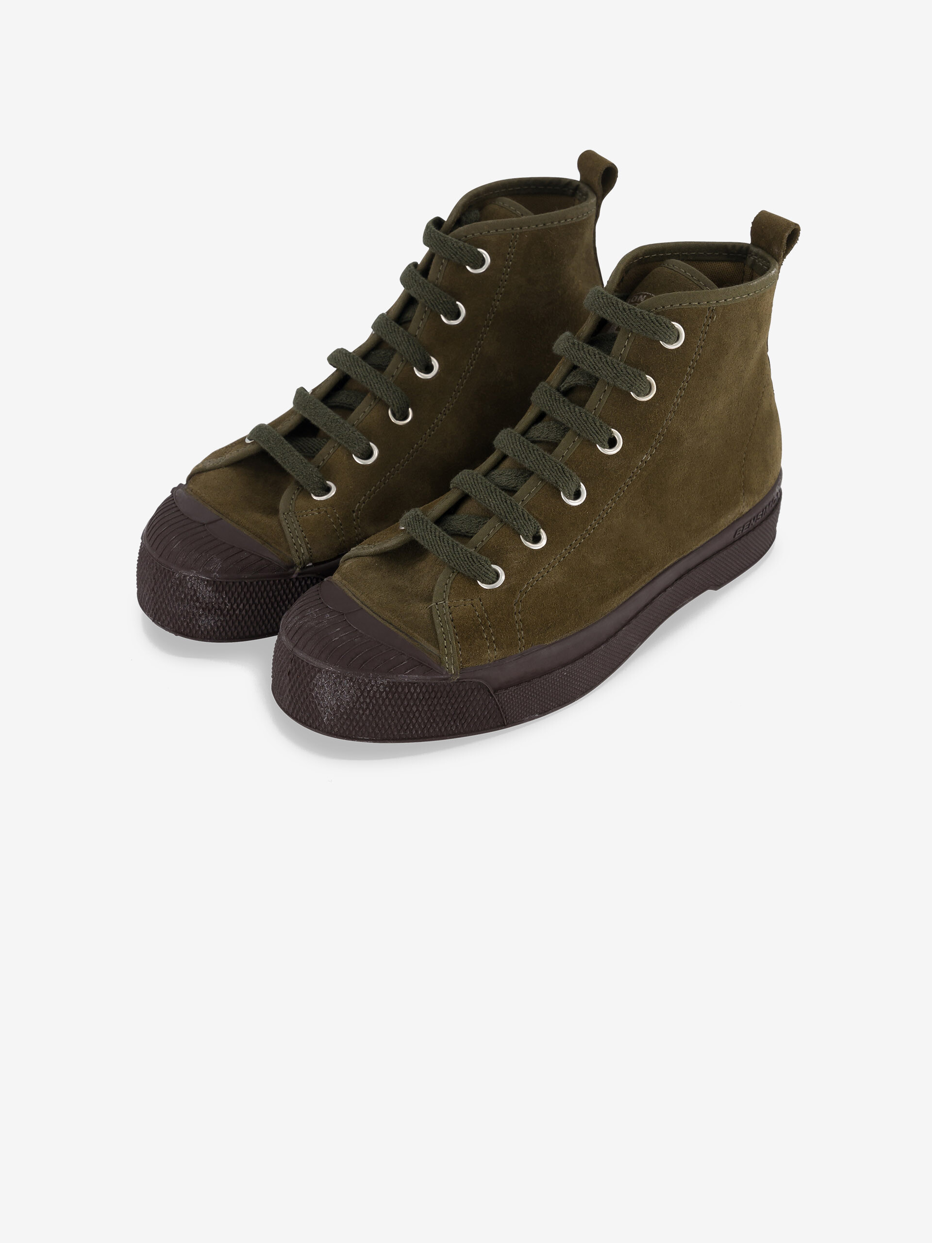 STELLA B 79 SUEDE LEATHER - Khaki , Tennis & Shoes Bensimon