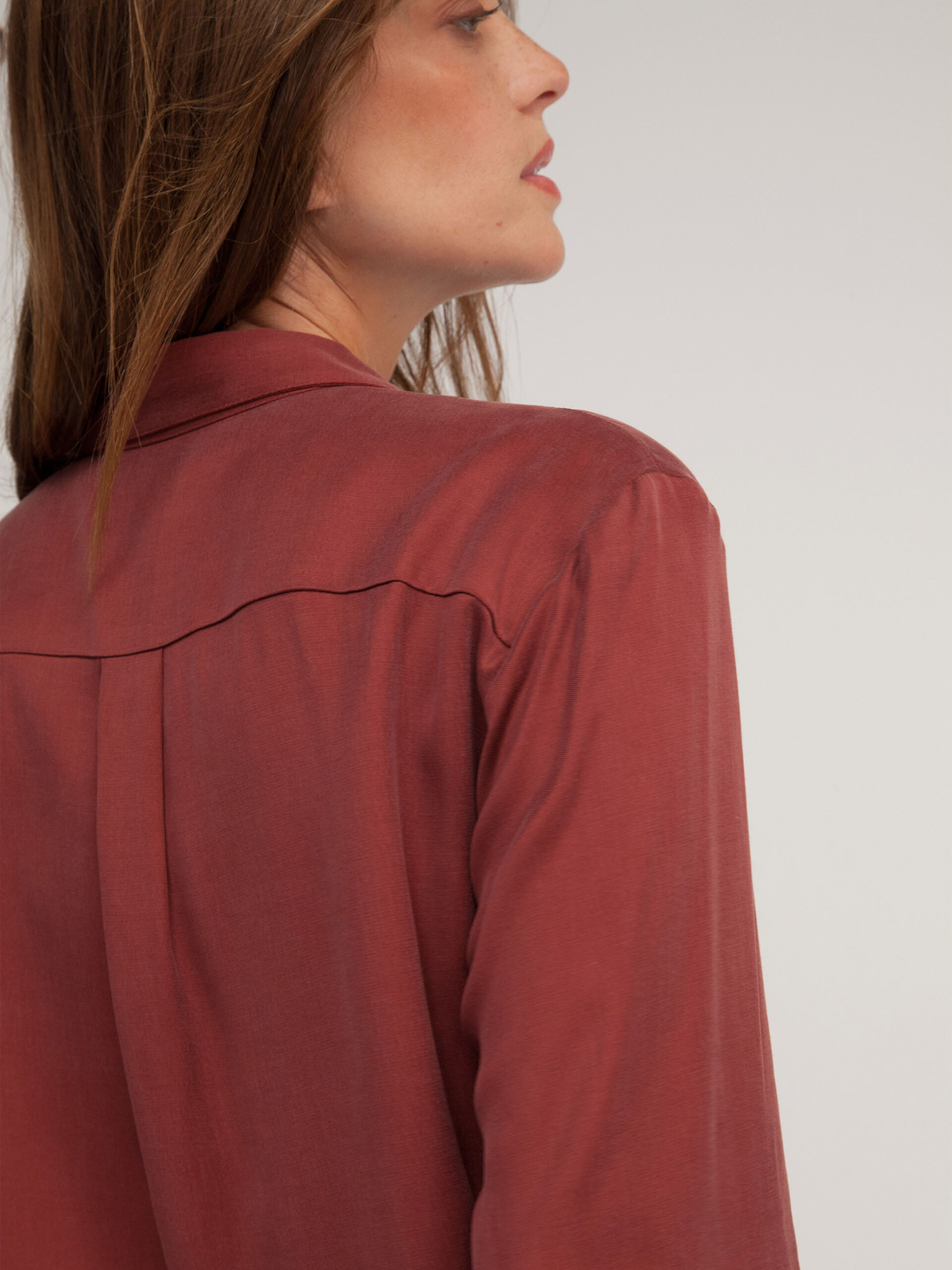 CHEMISE GARY -  Brick , Ready-to-wear Bensimon