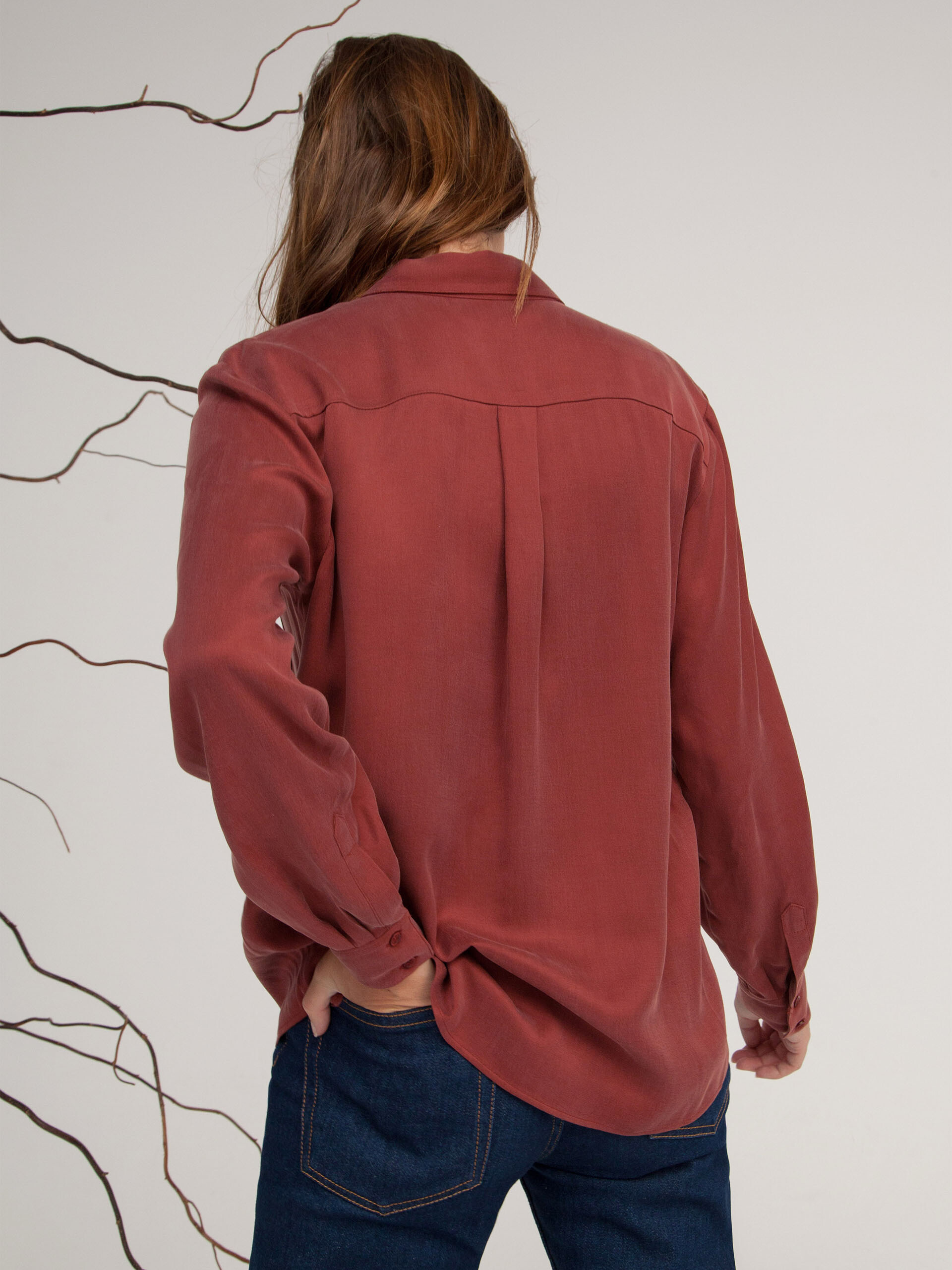 CHEMISE GARY -  Brick , Ready-to-wear Bensimon