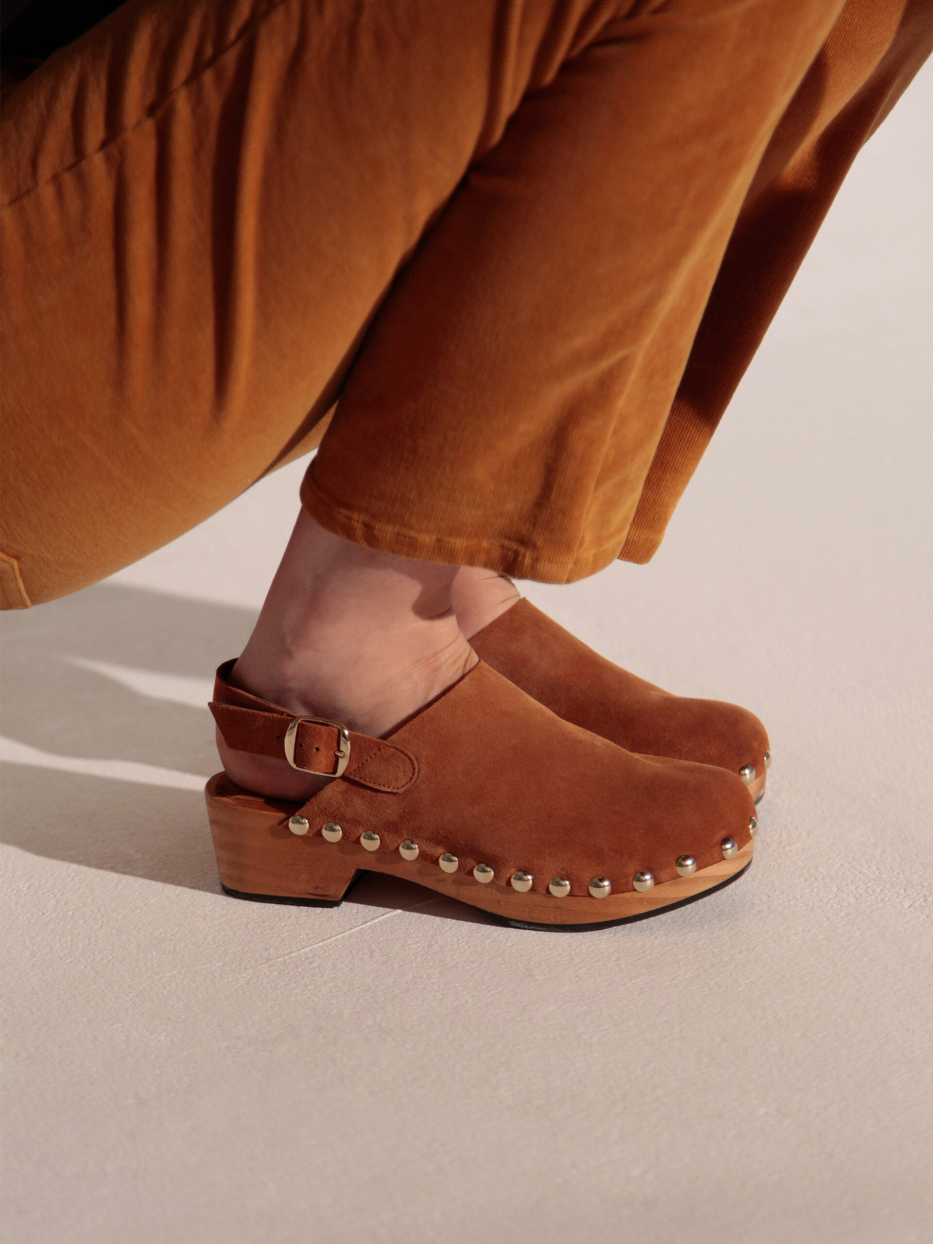 CLOGS -  Camel , Ready-to-wear Bensimon