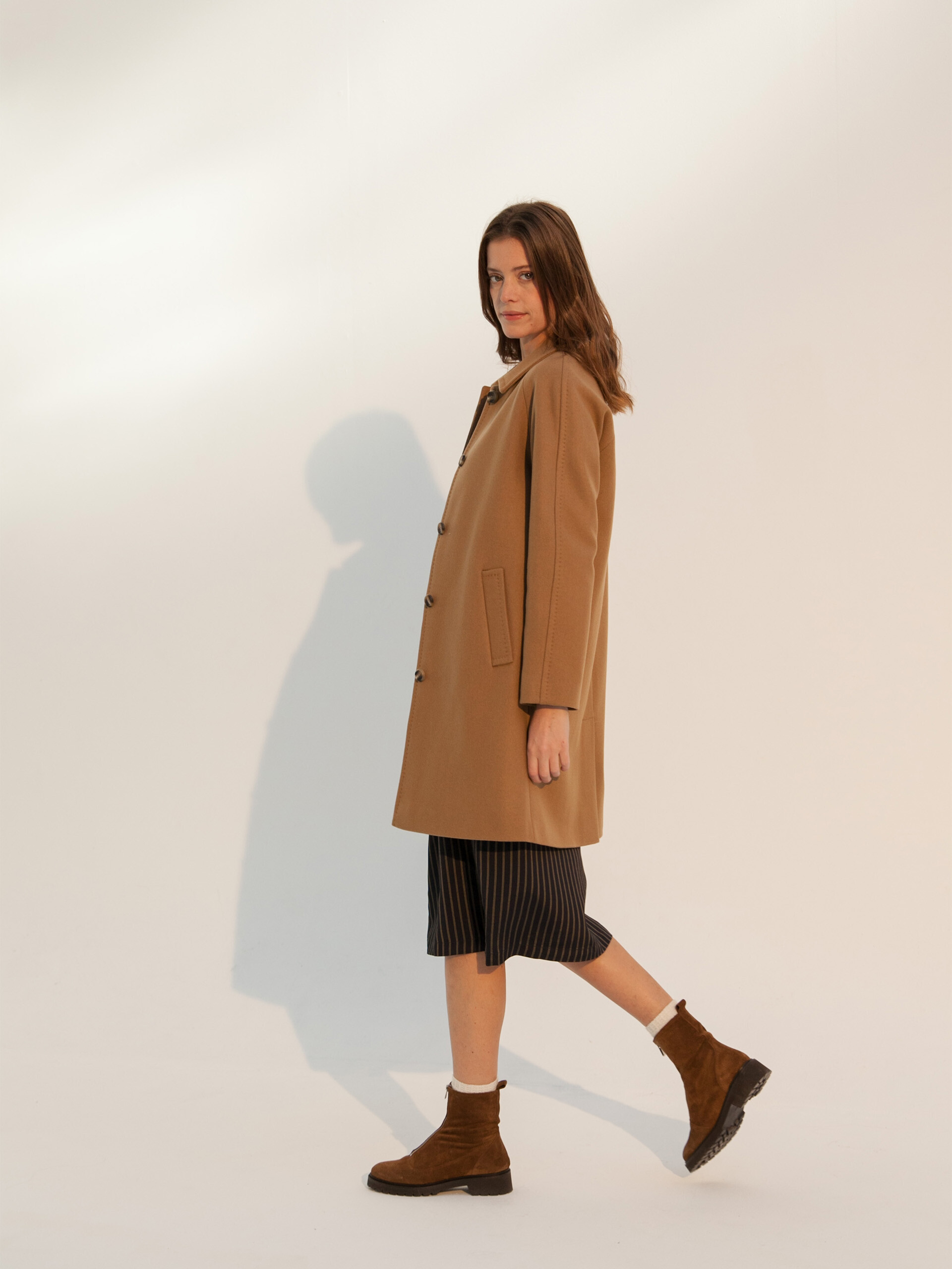 AQUILON COAT -  Camel , Ready-to-wear Bensimon