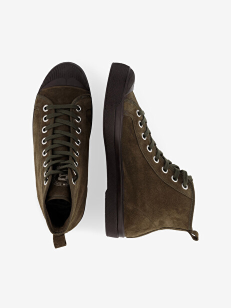 STELLA B79 SUEDE LEATHER -  Khaki , Tennis & Shoes Bensimon