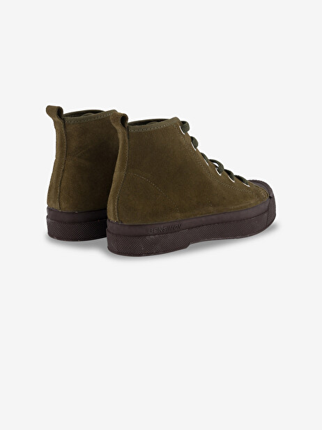 STELLA B 79 SUEDE LEATHER -  Khaki , Tennis & Shoes Bensimon