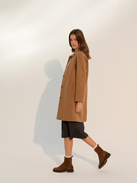 AQUILON COAT -  Camel , Ready-to-wear Bensimon