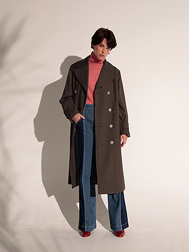 GIUSEPPE COAT -  Khaki , Ready-to-wear Bensimon