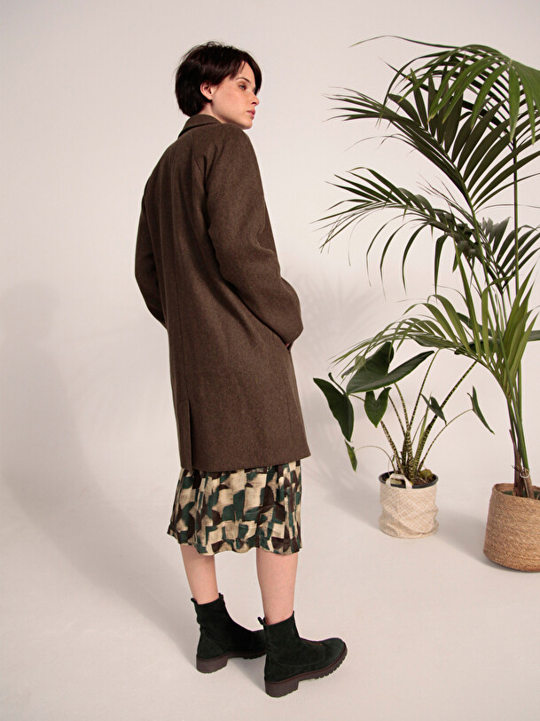 AQUILON COAT -  Khaki , Ready-to-wear Bensimon