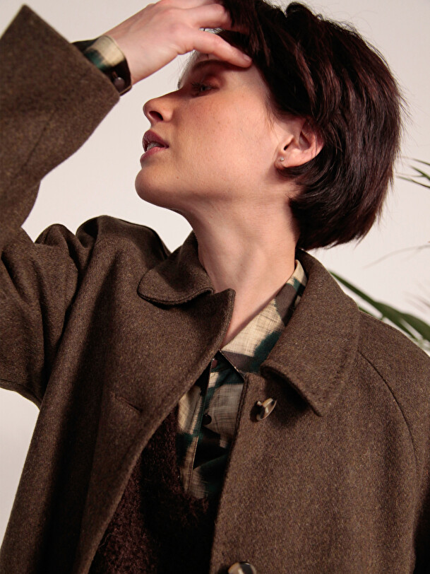 AQUILON COAT -  Khaki , Ready-to-wear Bensimon
