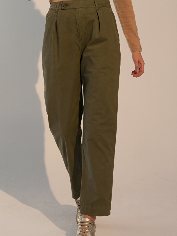 PANTALON GILOU -  Khaki , Ready-to-wear Bensimon