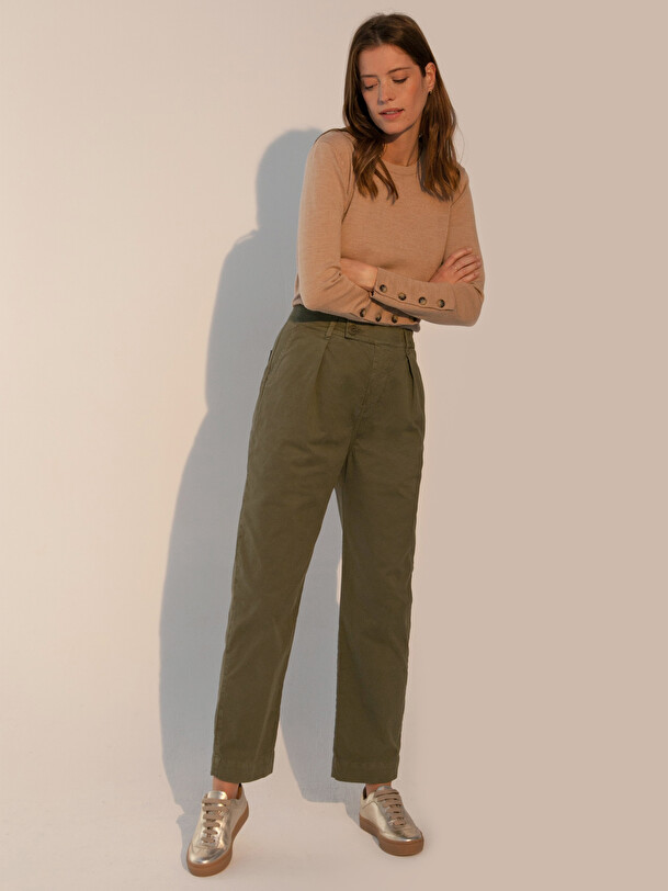 PANTALON GILOU -  Khaki , Ready-to-wear Bensimon