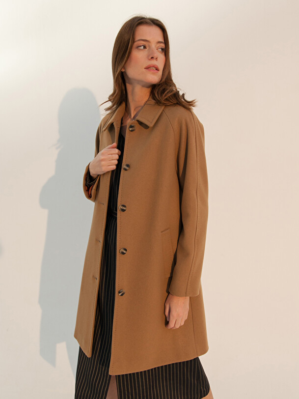 AQUILON COAT -  Camel , Ready-to-wear Bensimon