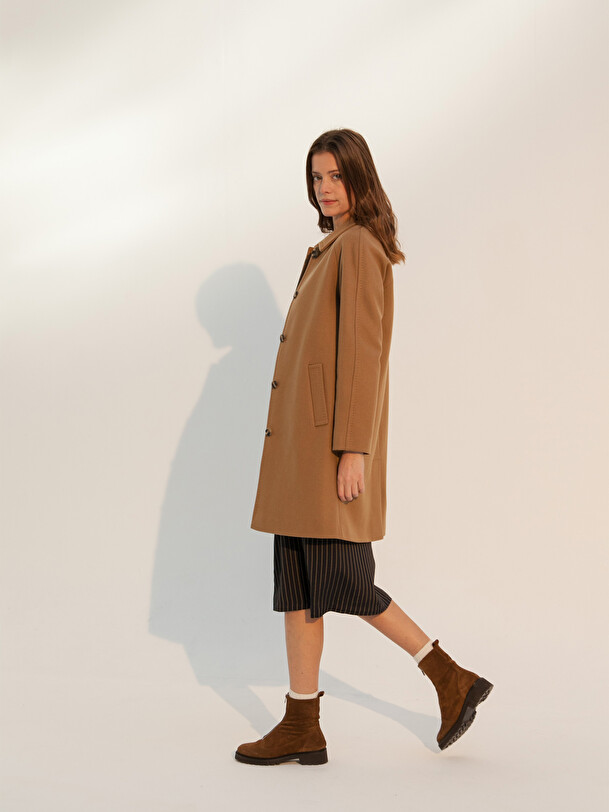 AQUILON COAT -  Camel , Ready-to-wear Bensimon