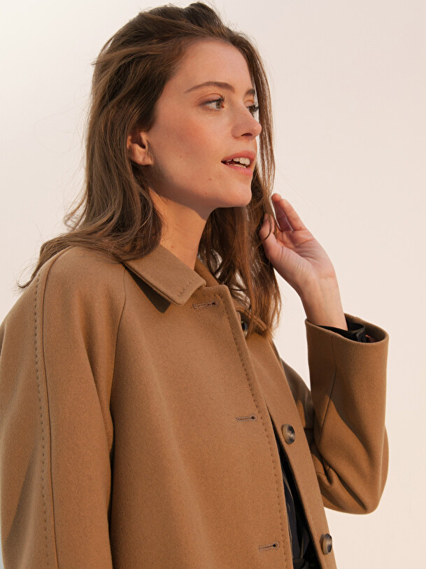AQUILON COAT -  Camel , Ready-to-wear Bensimon