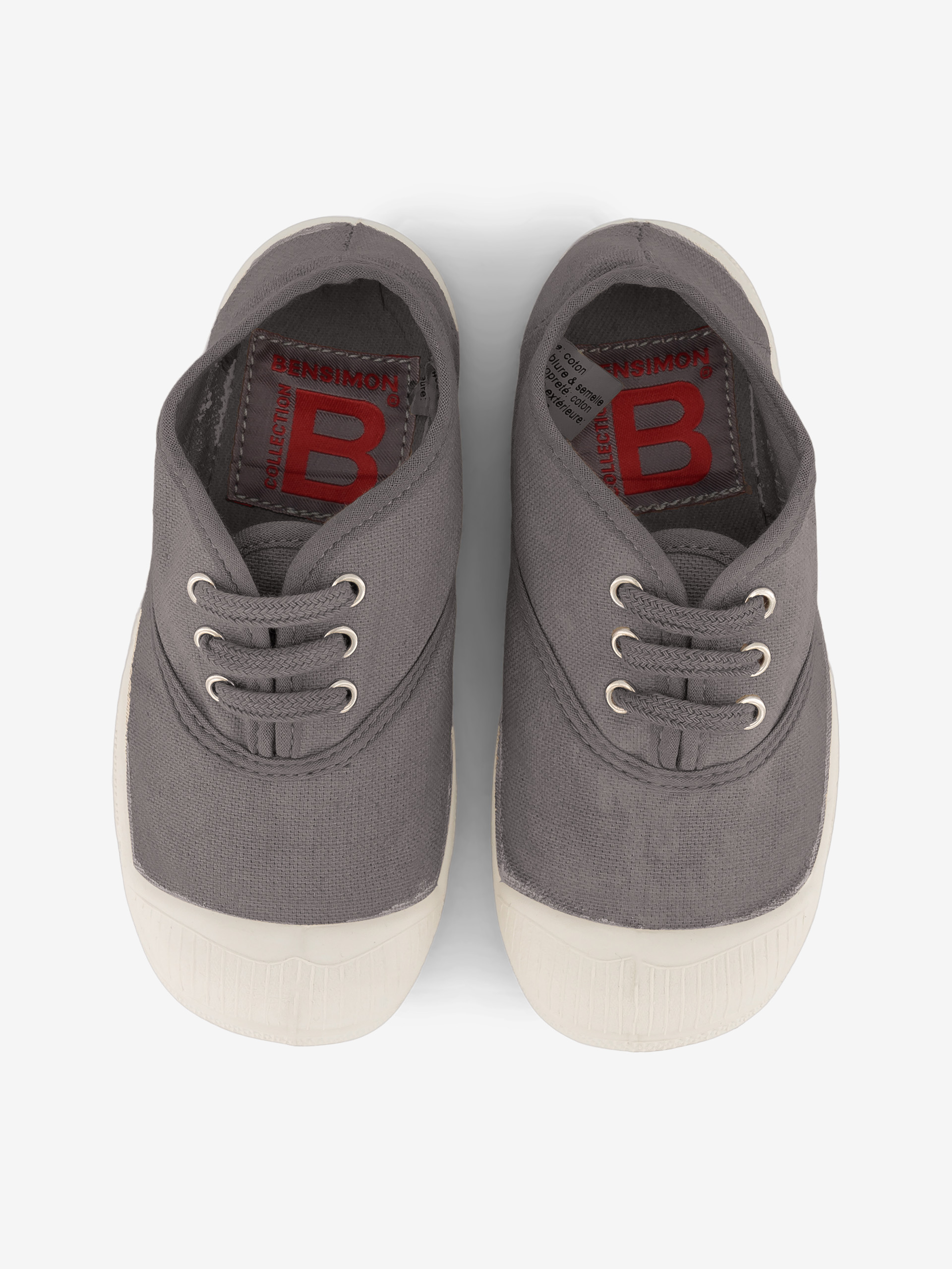 KIDS LACE-UP TENNIS - Grey , Tennis & Shoes Bensimon