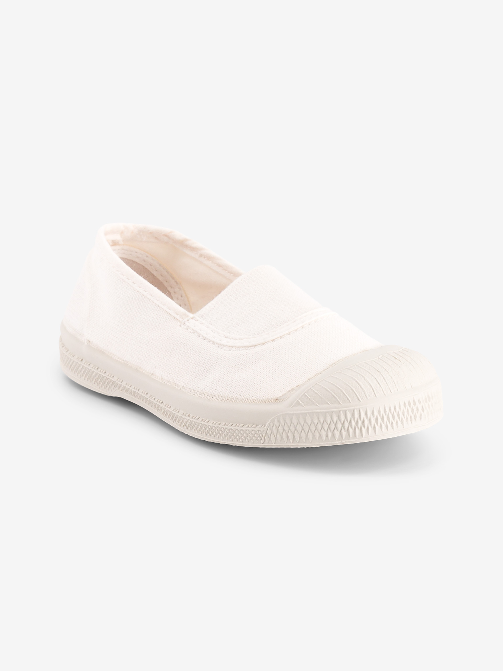 KIDS ELASTIC TENNIS -  White , Tennis & Shoes Bensimon