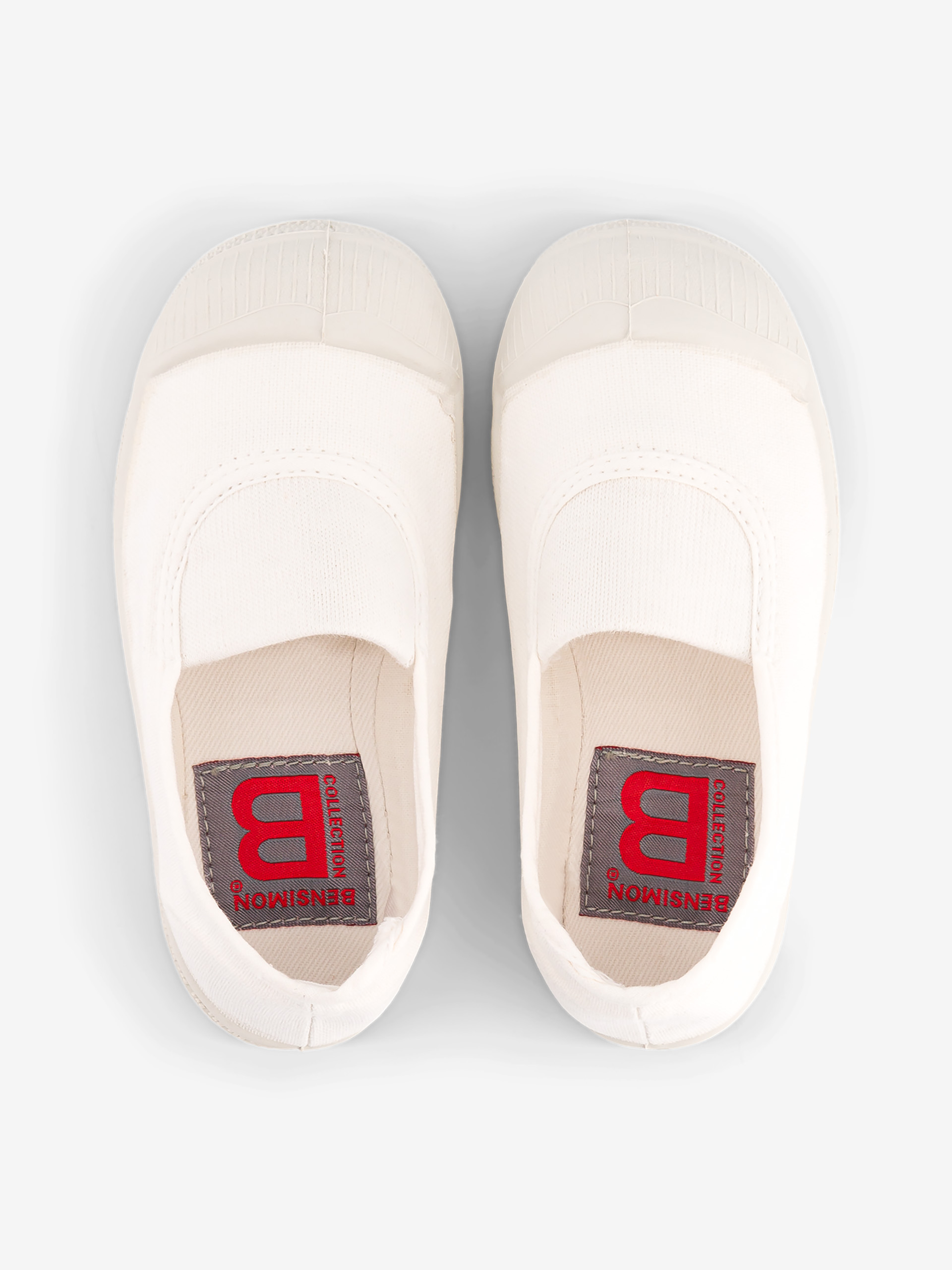 KIDS ELASTIC TENNIS -  White , Tennis & Shoes Bensimon