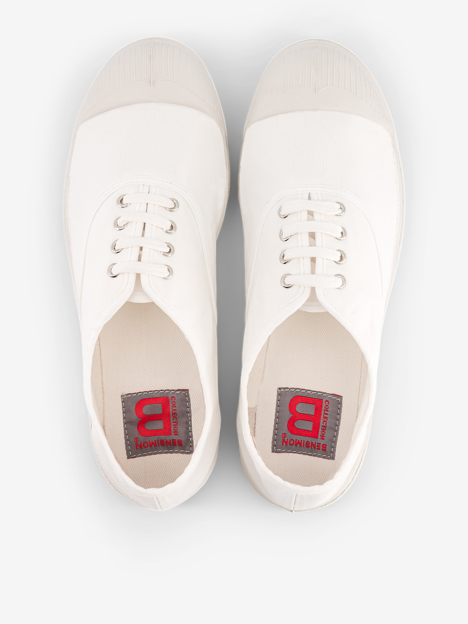 WOMEN'S TENNIS SHOES WITH SHOELACE -  White , Tennis & Shoes Bensimon