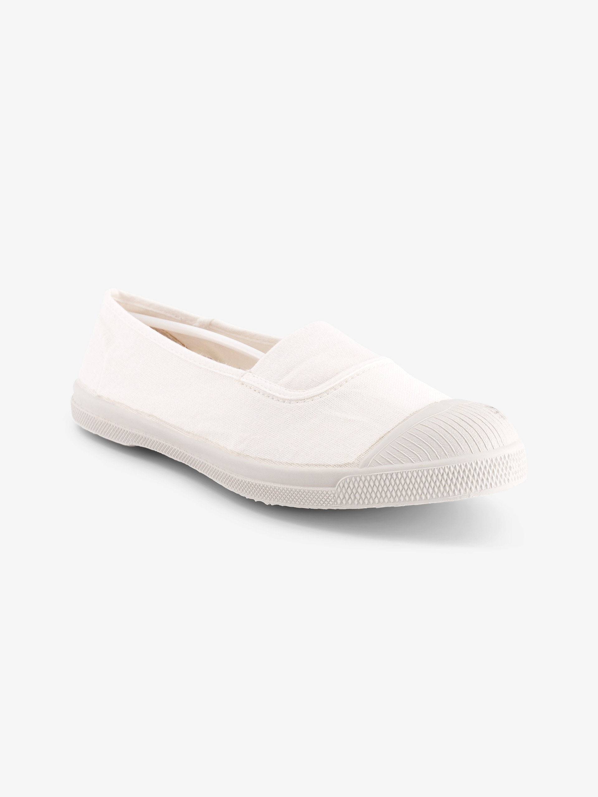 TENNIS A ELASTIC WOMAN - White , Tennis & Shoes Bensimon