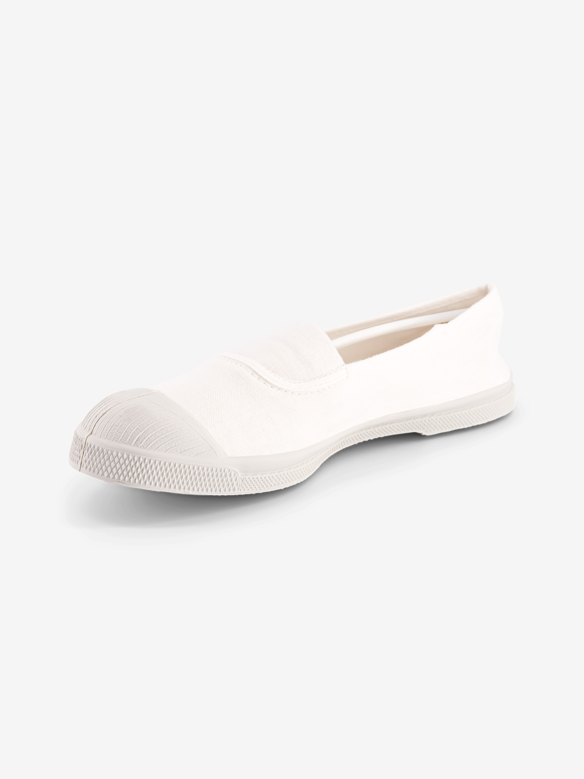 TENNIS A ELASTIC WOMAN - White , Tennis & Shoes Bensimon