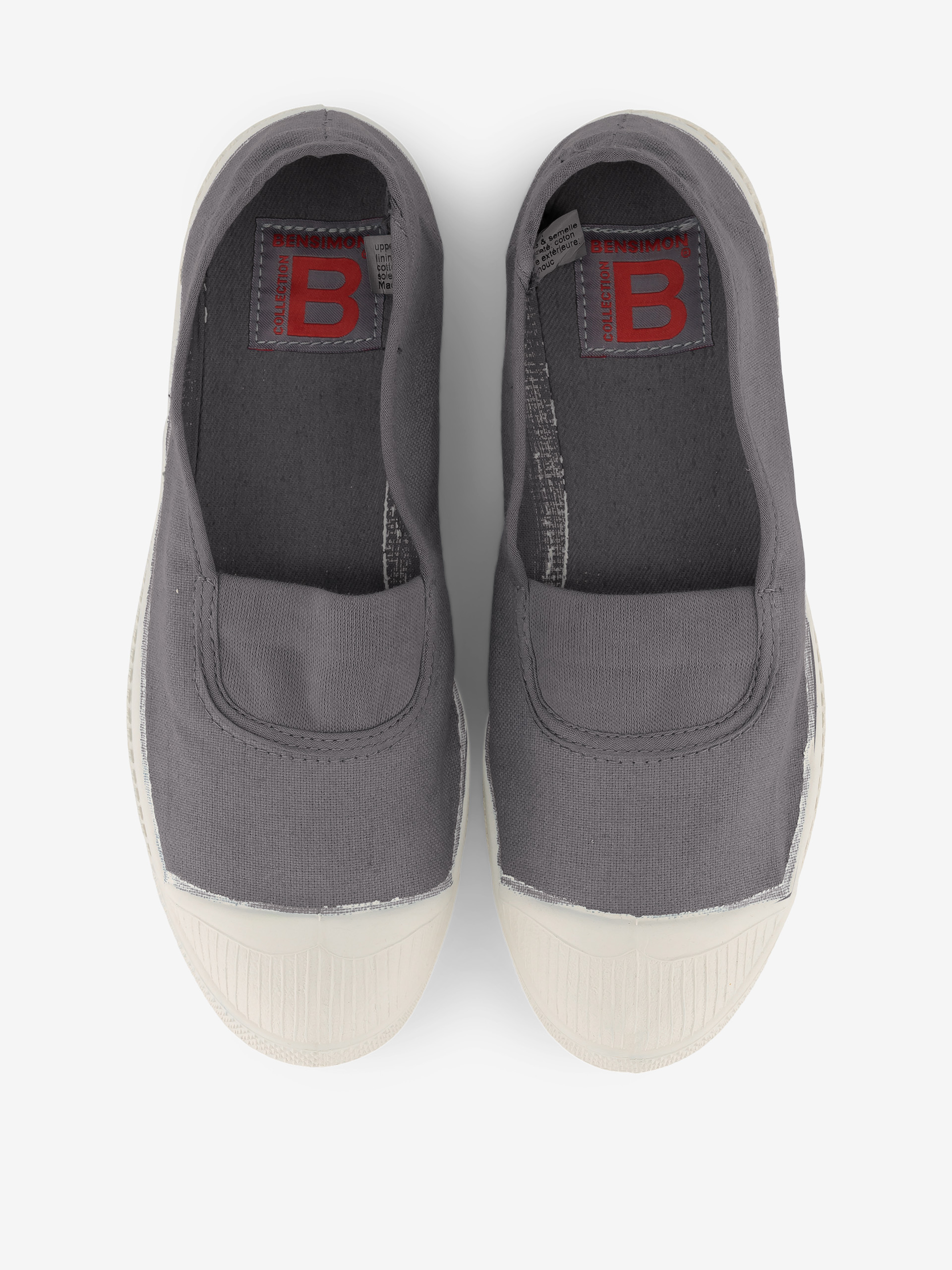 TENNIS A ELASTIC WOMAN - Grey , Tennis & Shoes Bensimon