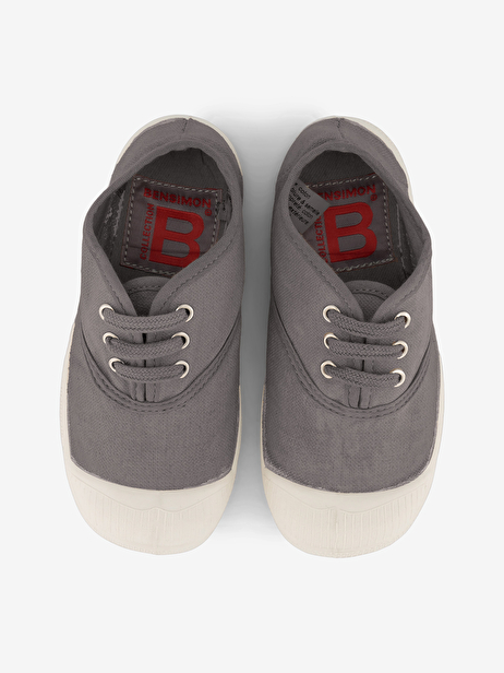 KIDS LACE-UP TENNIS -  Grey , Tennis & Shoes Bensimon