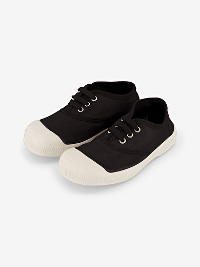 KIDS LACE-UP TENNIS -  Carbon , Tennis & Shoes Bensimon